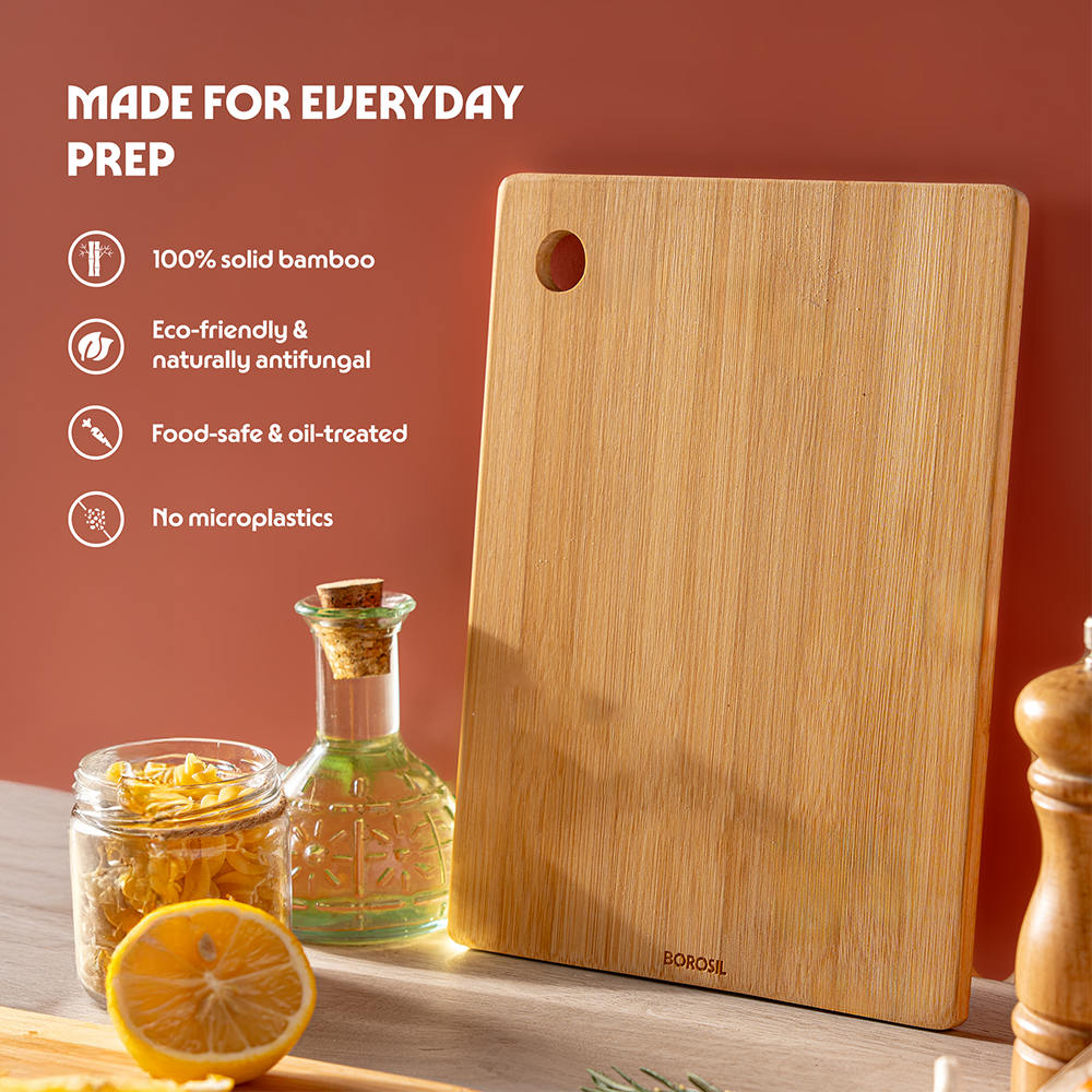 Borosil Bamboo Wood Chopping Board 14mm