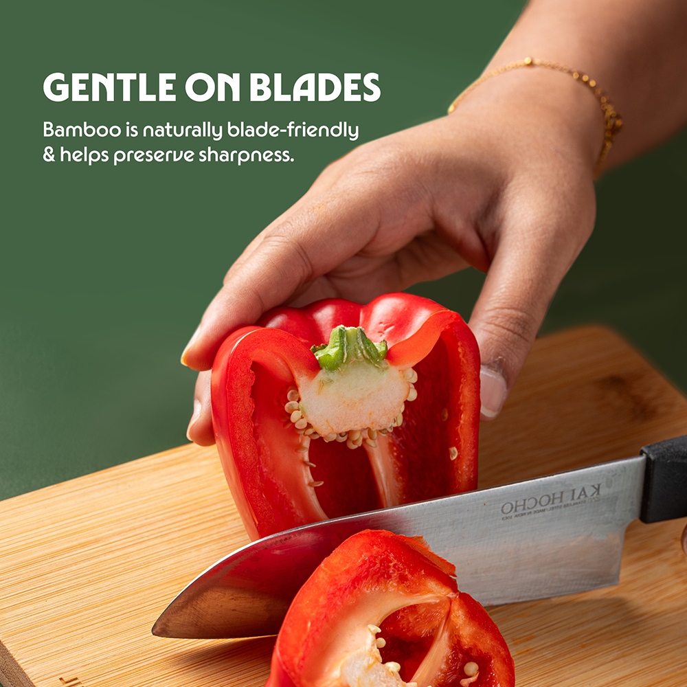 Borosil Bamboo Wood Chopping Board 14mm