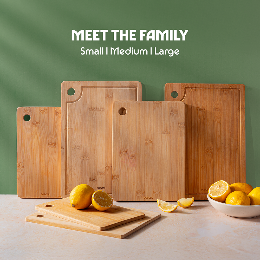 Borosil Bamboo Wood Chopping Board 14mm