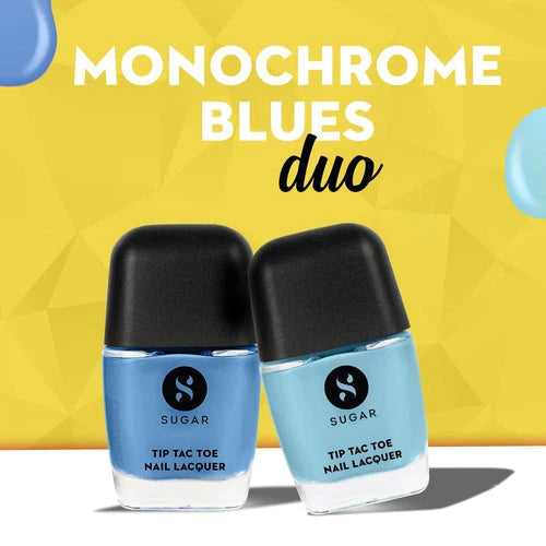 Sugar Tip Tac Toe - Monochrome blues Duo