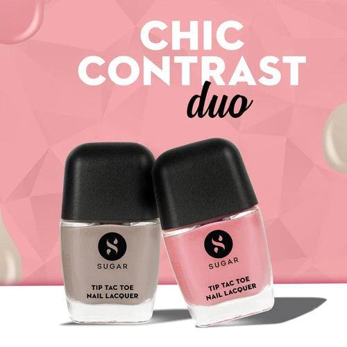 Sugar Tip Tac Toe Nail Lacquer - Chic Contrast Duo
