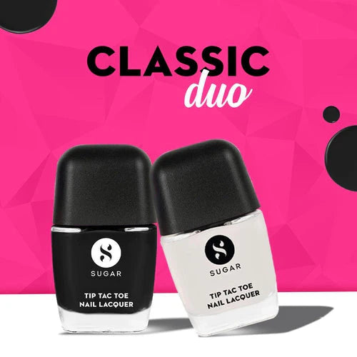 Sugar Tip Tac Toe Nail Lacquer - Classic Duo