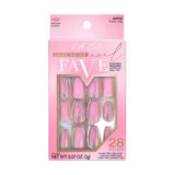 L.A. Girl Luxe Shine Nail Fave Artificial Nail Tips-Total Vibe -28 Pc Kit