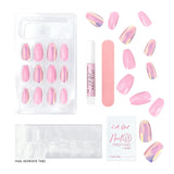 L.A. Girl Luxe Shine Nail Fave Artificial Nail Tips-Total Vibe -28 Pc Kit