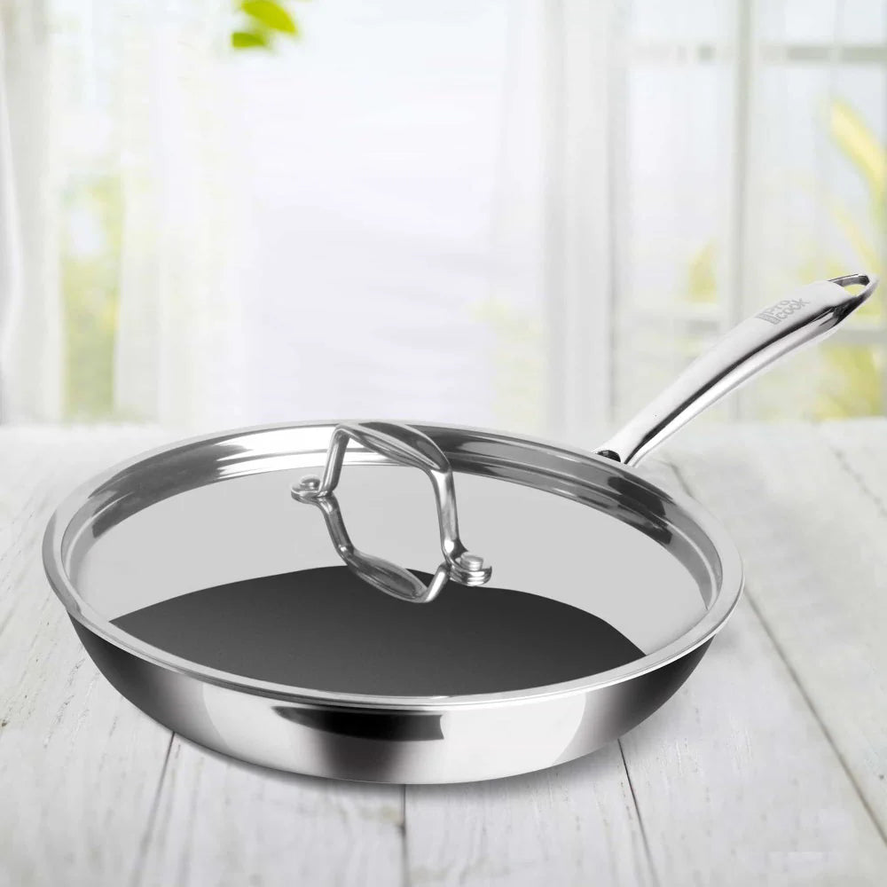 Milton Triply Stainless Steel Fry Pan With Lid