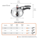 Milton Pressure Cooker Inner Lid Curve Triply (Milton Procook)