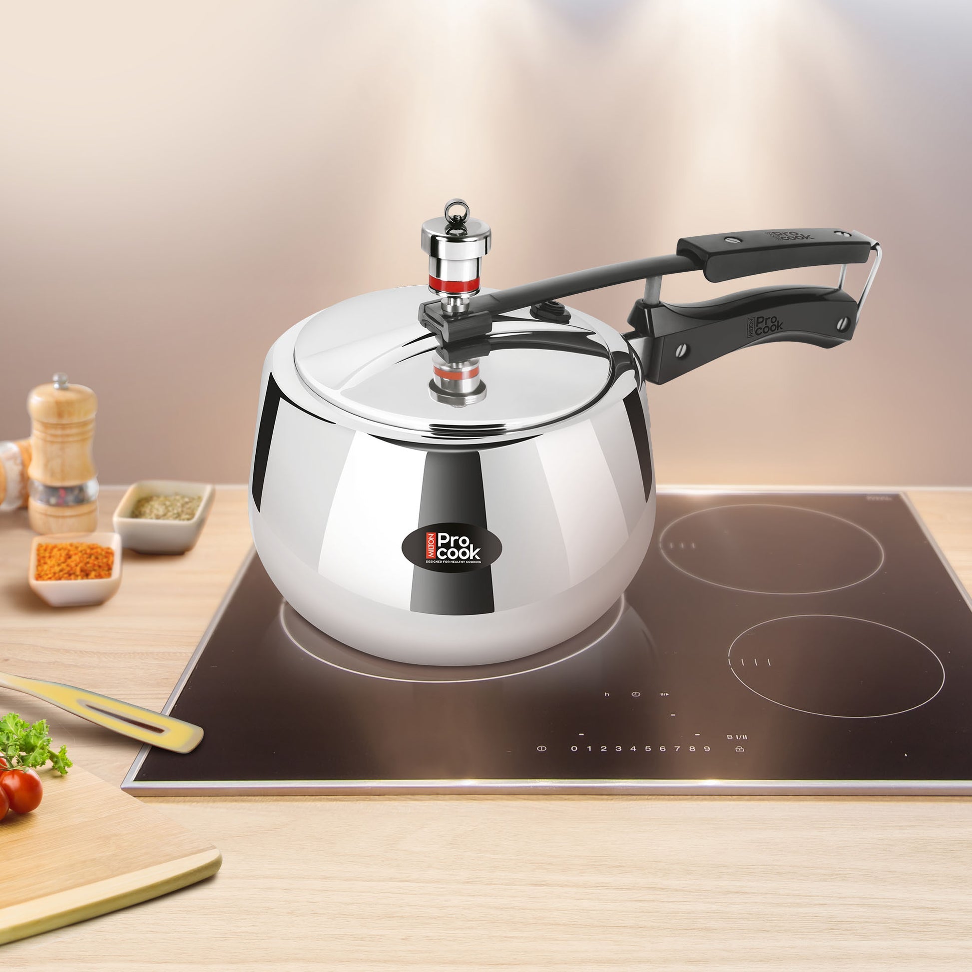 Milton Pressure Cooker Inner Lid Curve Triply (Milton Procook)