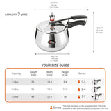 Milton Pressure Cooker Inner Lid Curve Triply (Milton Procook)
