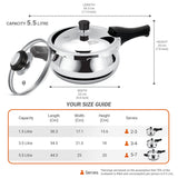 Milton Pressure Cooker Outer Lid Curve Triply