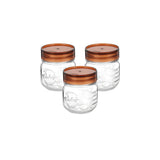 Milton Vintage Glass Jar With Lid 3pcs set 300ML