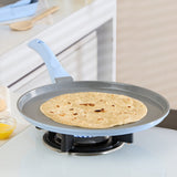 Borosil Vajra Ceramic Flat Tawa, Blue