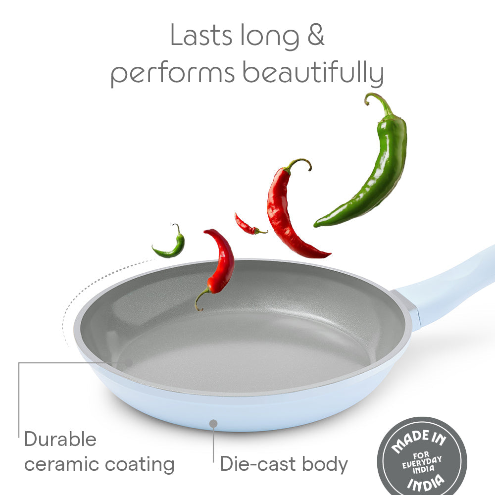 Borosil Vajra Ceramic Fry Pan