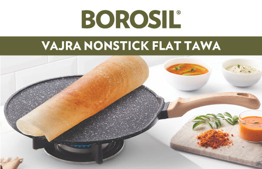 Borosil Vajra Nonstick Flat Tawa 28CM