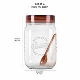Milton Vintage Pet Jars 2pec set 1500ML