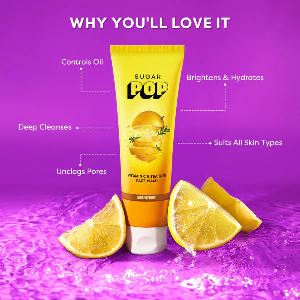 Sugar Vitamin C & Tea Tree Face Wash