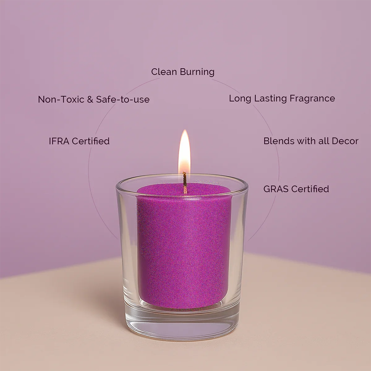 IRIS Lavender Votive Candles 32gm