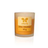 IRIS Zing Orange Frosted Shot glass scented Candle 40gm