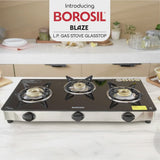 Borosil Blaze Glass-top Gas stove