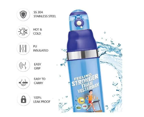Milton Kool Stunner Kids Water Bottle Blue 900ML