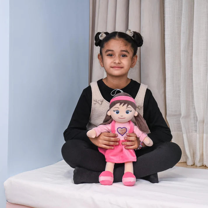 Mirada Heart Pink Rag Doll Toy – 38cm