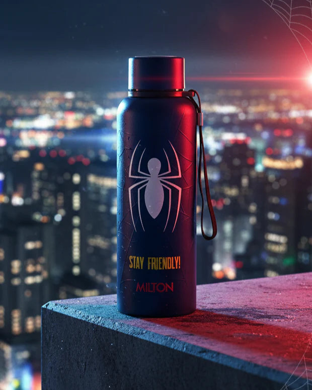 Milton Marvel Spider Man Artedge Water Bottle Dark Blue 1000ML