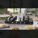 Borosil Flame Star Glass-top Gas Stove