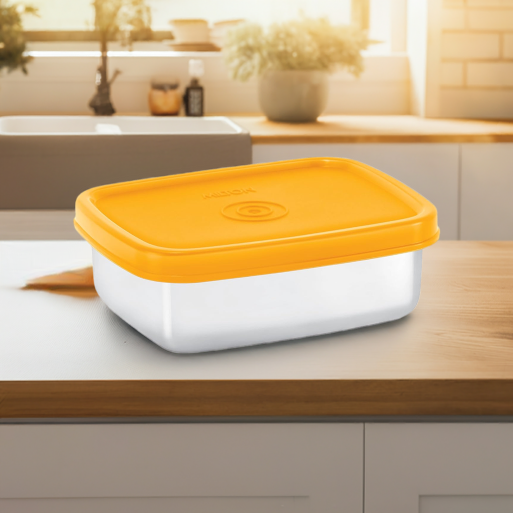 Milton Steel Pro Rectangular Lunchbox 600ML