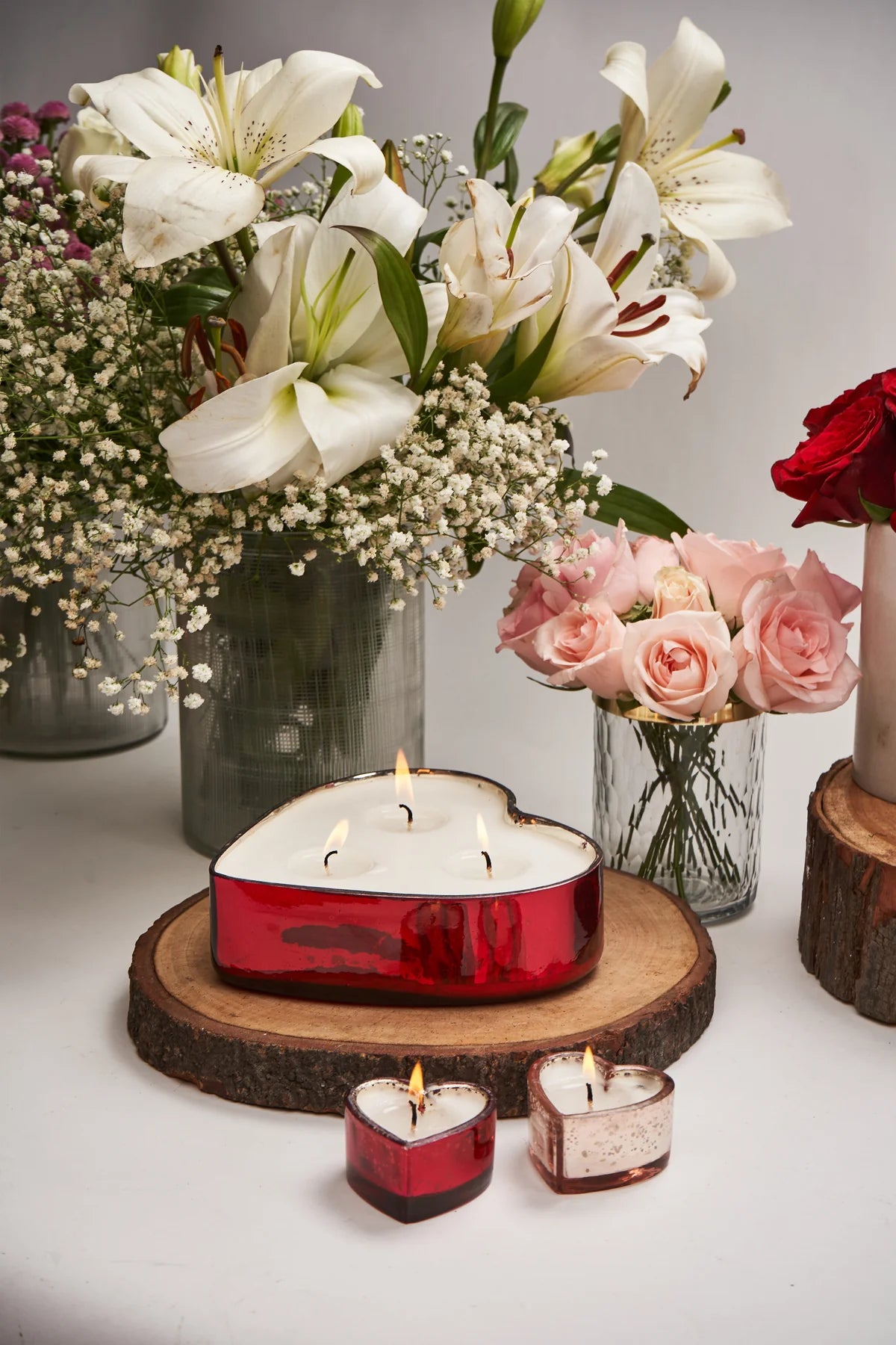 Doft Red Sweetheart -Bowl Candle | Peony