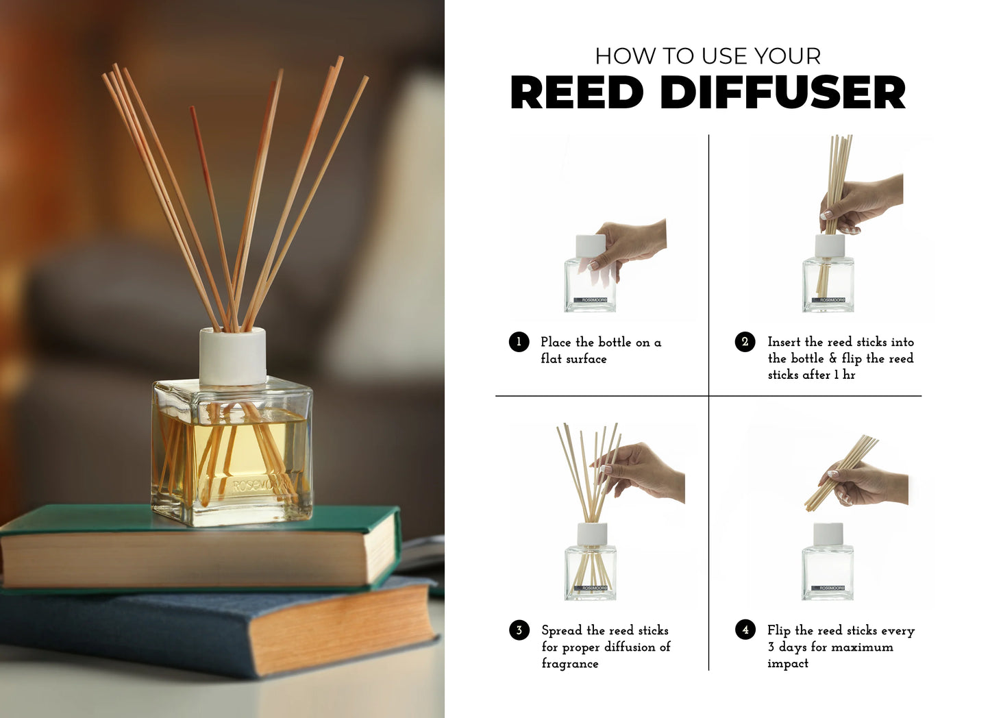 Rosemoore Scented Driftwood Reed Diffuser 200 ml