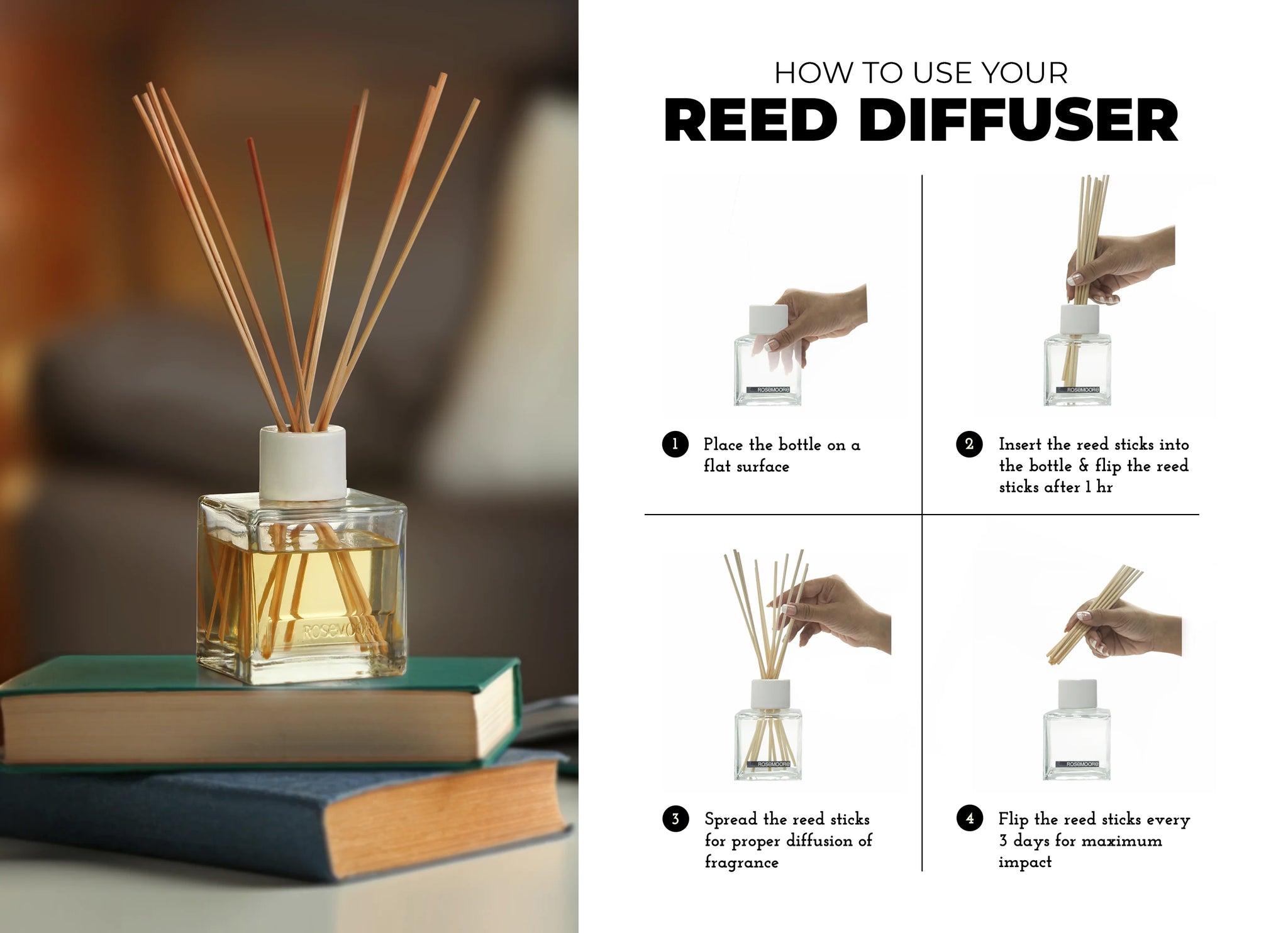 Rosemoore Scented Driftwood Reed Diffuser 200 ml