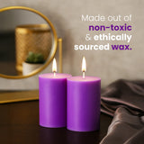 IRIS Lavender Fragranced Pillar Candles 120gm