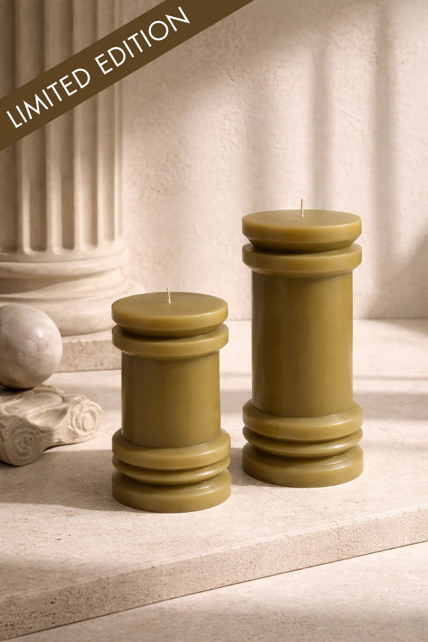 Doft Olive Modern Pillar Candle
