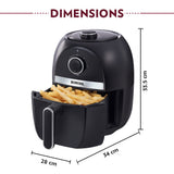Borosil Smart Electric Air Fryer for Healthy Cooking 1200W