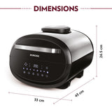 Borosil Digital Air FryerWith Touch Controls for Oil-Free Cooking 1700W