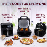 Borosil Digital Air FryerWith Touch Controls for Oil-Free Cooking 1700W