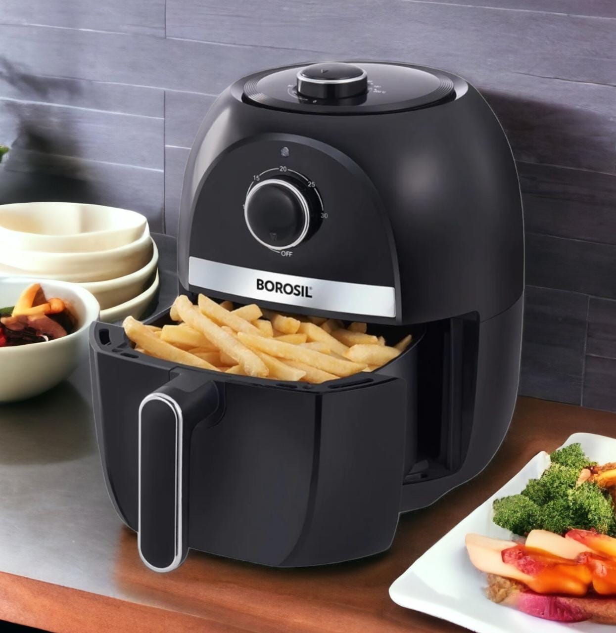 Borosil Smart Electric Air Fryer for Healthy Cooking 1200W