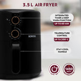 Borosil Smart Electric Air Fryer For Healthy Cooking 1450W