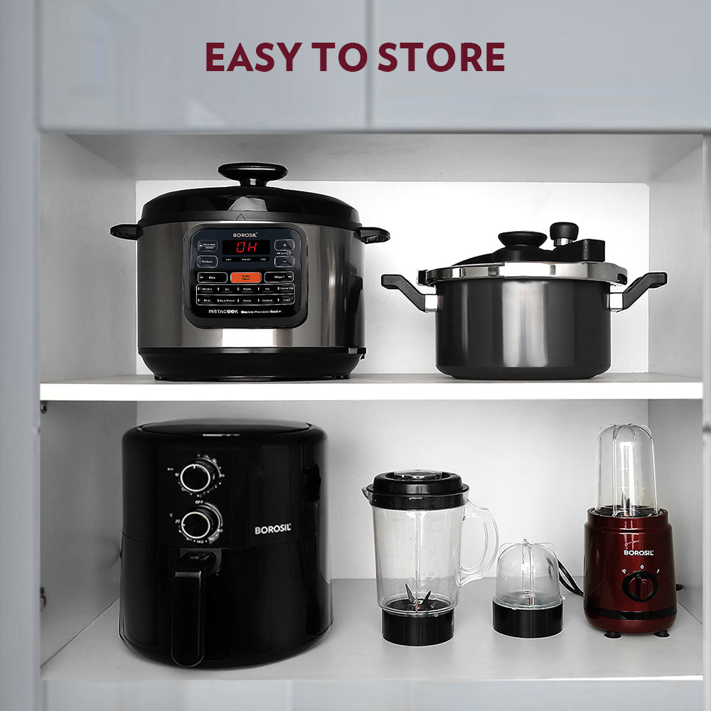 Borosil Smart Electric Air Fryer For Healthy Cooking 1450W