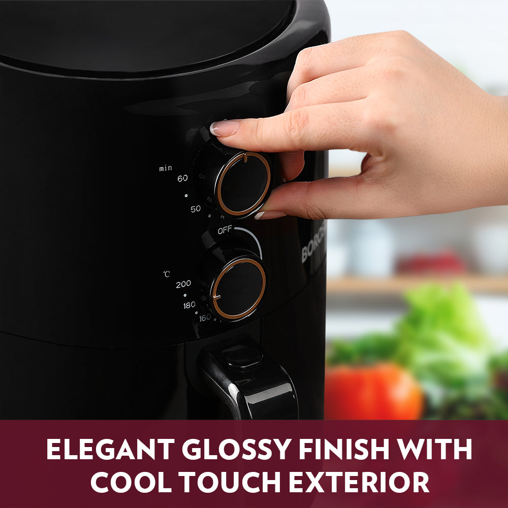 Borosil Smart Electric Air Fryer For Healthy Cooking 1450W