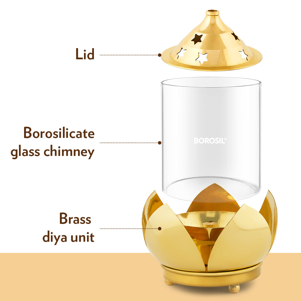 Borosil Shubh Akhand Diya, Medium