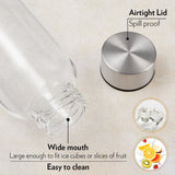 Borosil Crysto Narrow Mouth Clear Glass Bottle