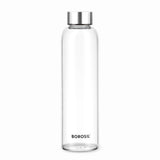 Borosil Crysto Slim Glass Bottle 550ml - SS Lid