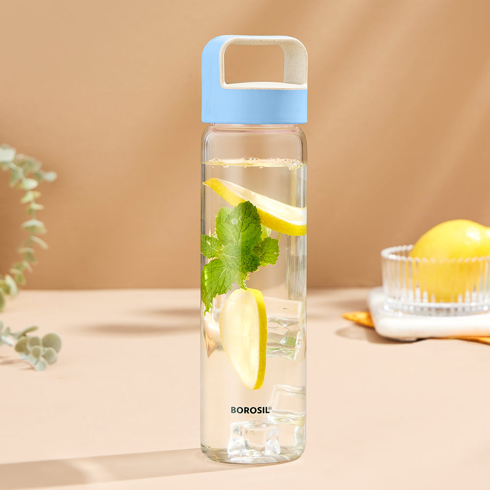 Borosil Personalised Neo Borosilicate Clear Glass Bottle