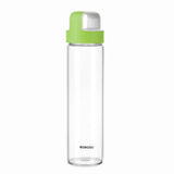 Borosil Neo Borosilicate Clear Glass Bottle 550ml - Green Lid