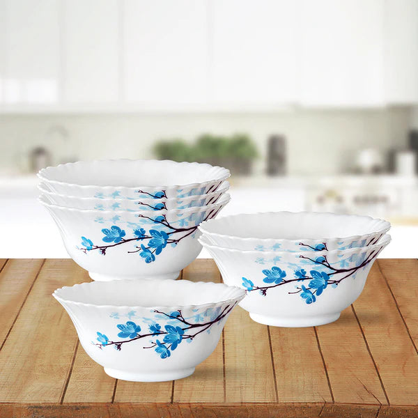 Borosil Larah Mimosa Veg Bowl Set, 6 pc