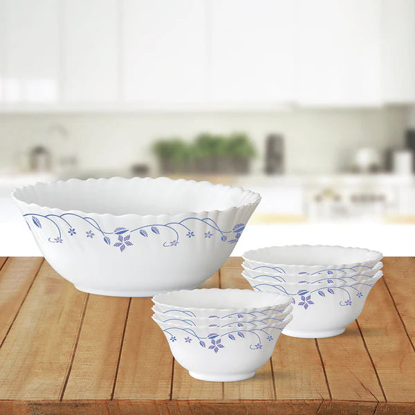 Borosil Larah Flora Pudding Set, 7 pc (Small)