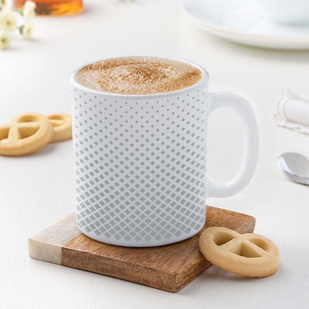 Borosil Larah Grey Pixel Mug 320ml
