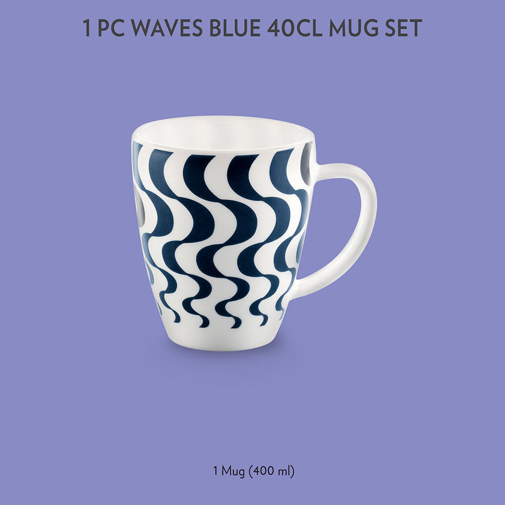 Borosil Larah Waves Mug 390ml