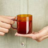 Borosil Vision Amber Mug, Set of 6, 190ml