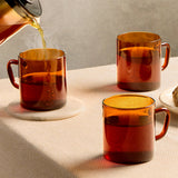 Borosil Vision Amber Mug, Set of 6, 190ml